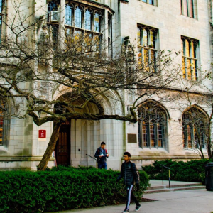 Swift Hall and students