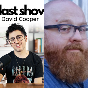 A mash up photo of two men with glasses