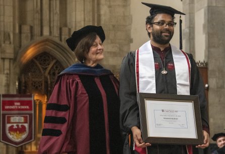 Shashank Rao with Dr. Cynthai Lindner