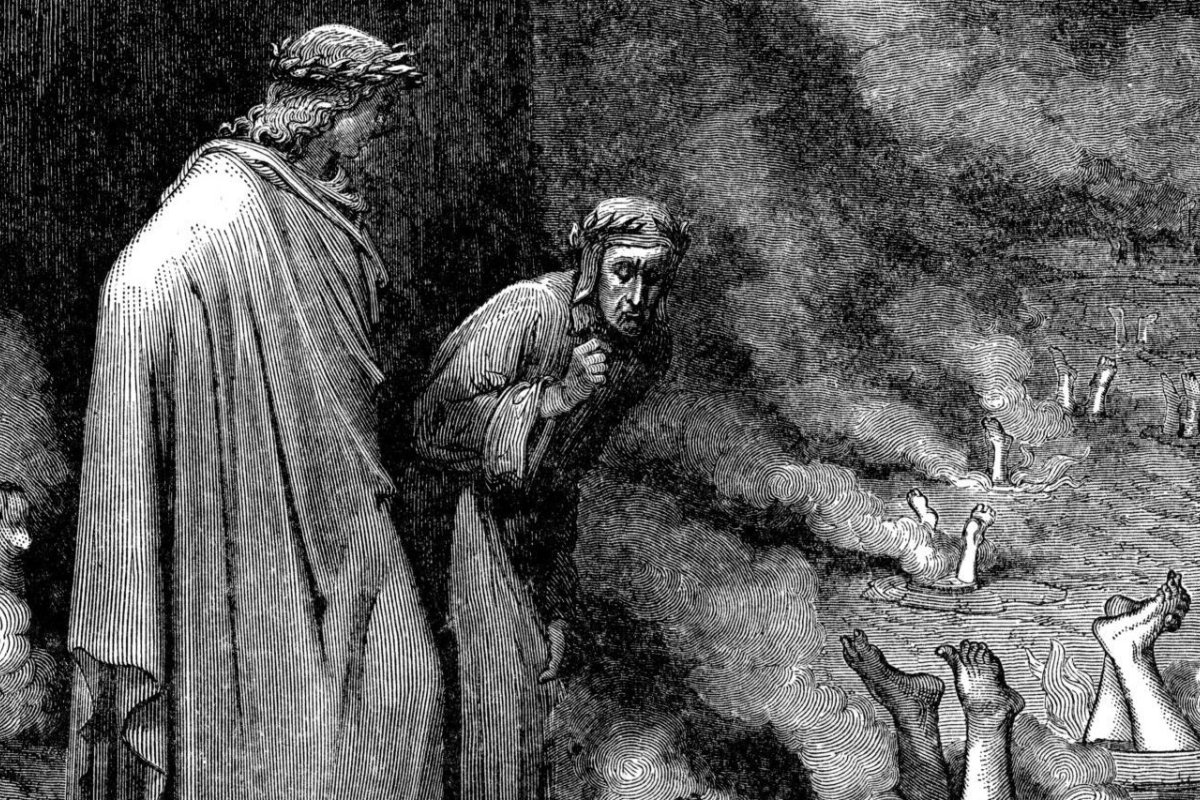 Dante addressing Nicholas III