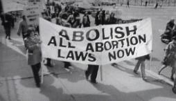 abortion supporters protest 1960's